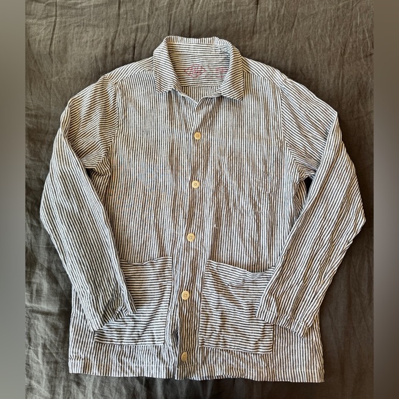 Striped Button-Up Jacket - Picture 1 of 4